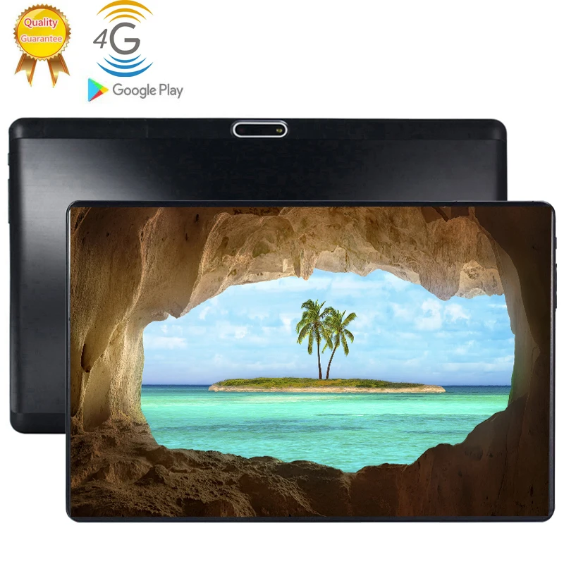 Планшеты Android 9 0 планшет 10 дюймов Google Play 2.5D экран из закаленного стекла