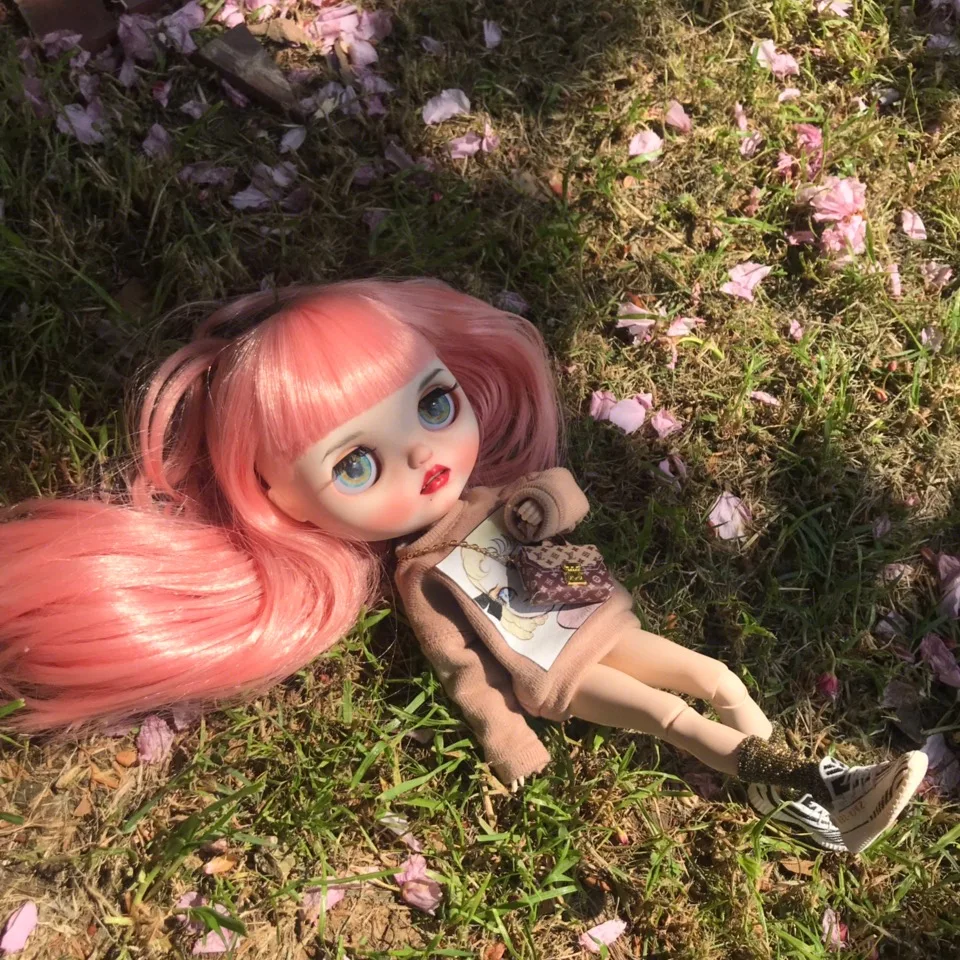 1/6 BJD 30 см игрушки для кукол 19 шарниров высокое качество BJD шарнирная кукла милая девочка с розовыми волосами розовые веки blyth