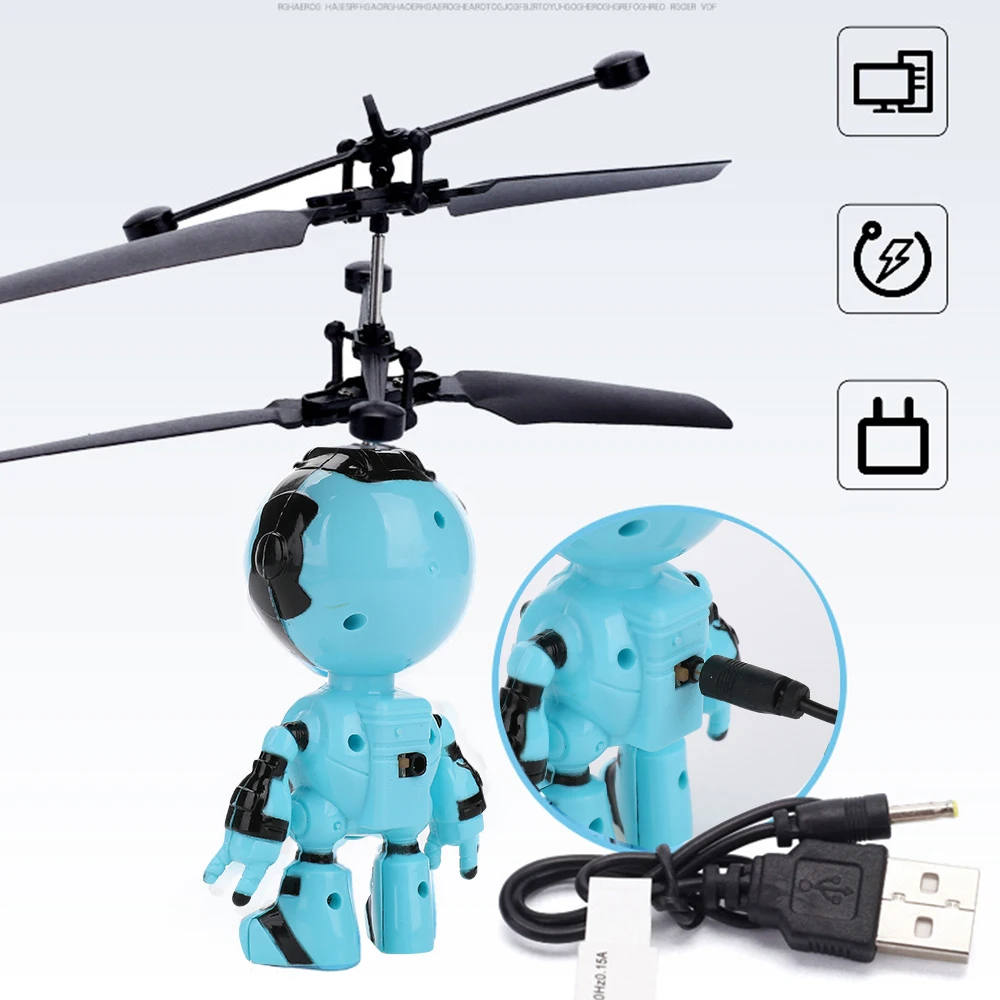 Умный радиоуправляемый робот с ручным датчиком электронный самолет Санта