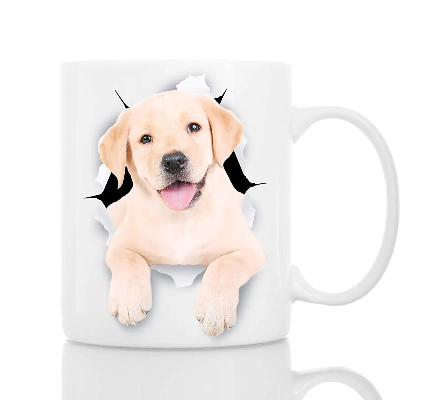 Милые белые Лабрадор кружка собака Керамика 11oz забавные Кофе кружка|Кружки| |