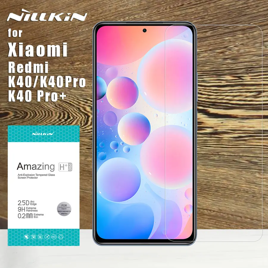 

Защитное стекло Nillkin для Xiaomi Redmi K40, закаленное, 2.5D 9H Pro Plus