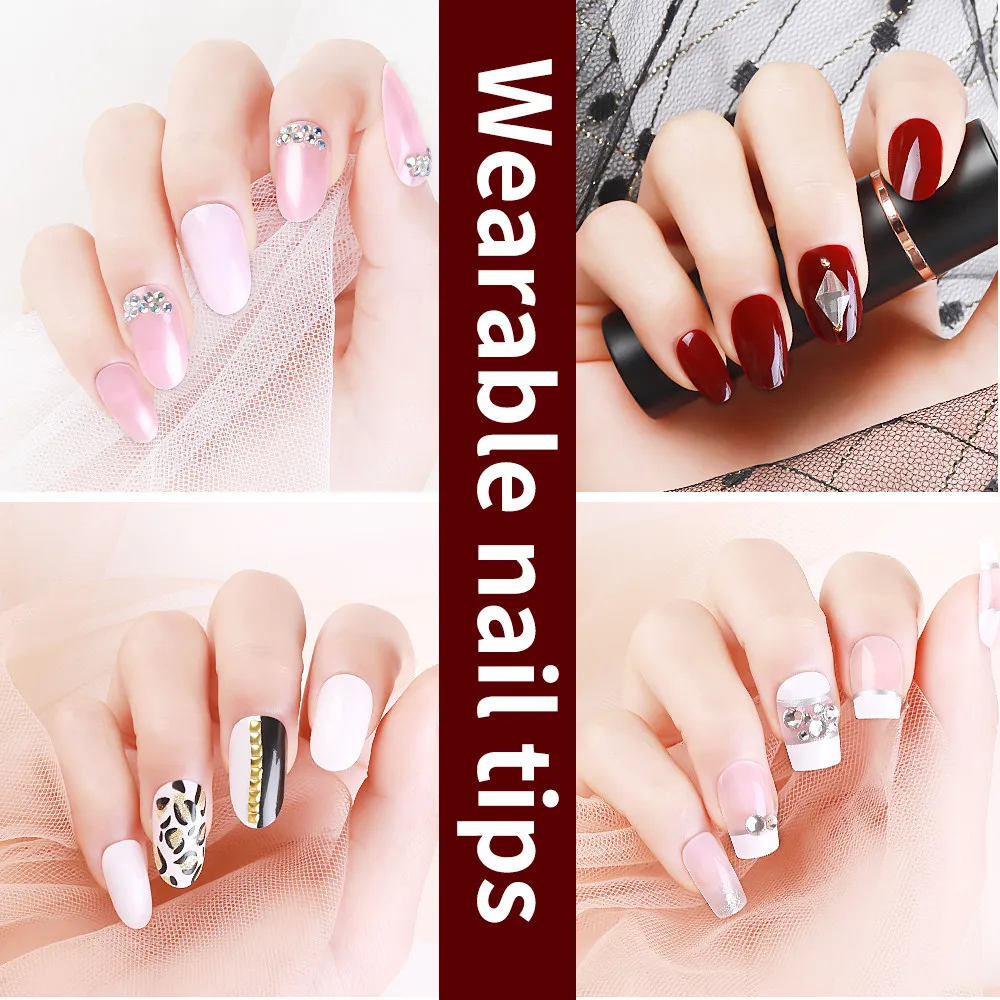 Накладные ногти многоразовая палочка на нажмите полное покрытие накладные