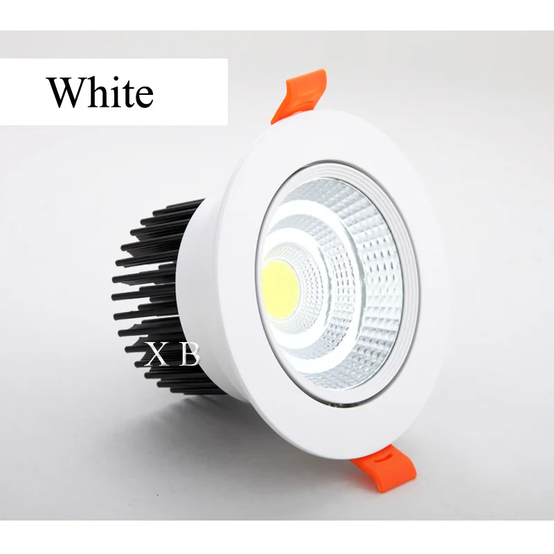 Dimmable светодиодный COB Точечный светильник потолочный AC85 265V 3 Вт 5 7 9 12 Алюминиевый