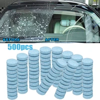 500pcs car solid wiper fine seminoma wiper auto window cleaning effervescent tablet windshield glass cleaner dropshipping