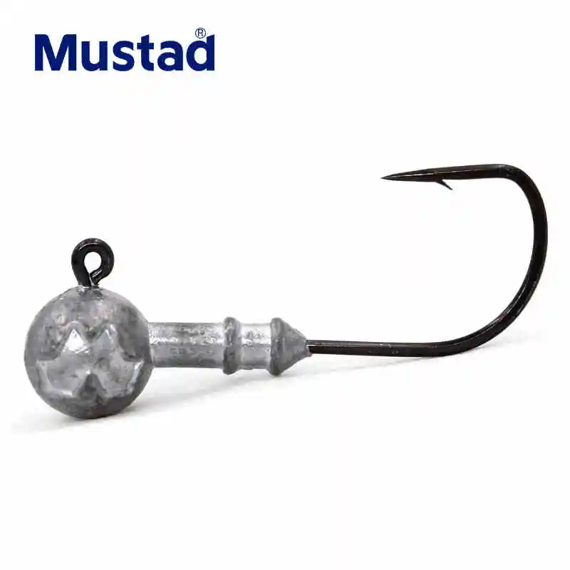 2 упак./лот Mustad кренк джиг головка крючок с зазубриной свинцовая приманка жесткая