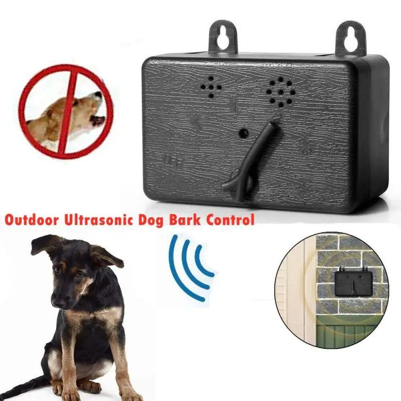 Outdoor Ultrasonic Anti-Barking Device Powerful Pet Dog Bark Control Sonic Silencer Tools Protable Training Accessories | Дом и сад