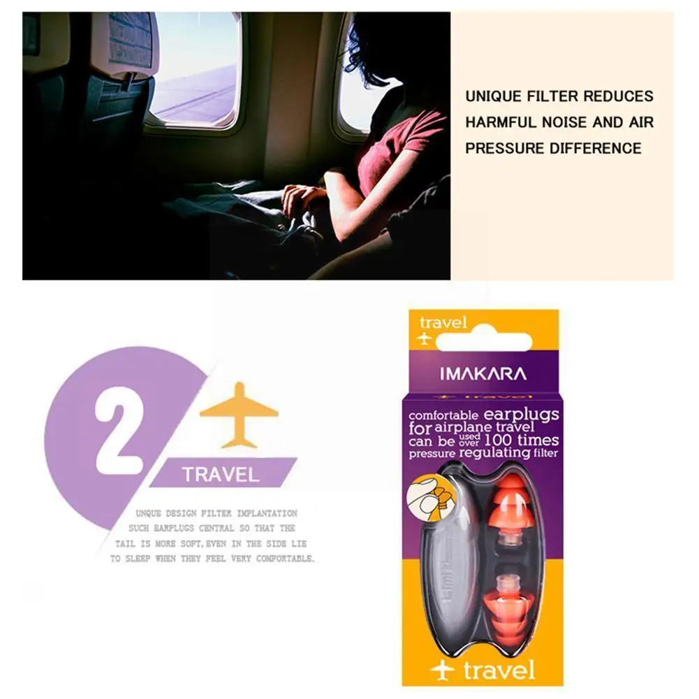 

Earplugs Noise Reduction Plug For Sleep Professional Hearing Protector Travel Protable Silicone Anti Bruit Sound Filter Ear A9V1