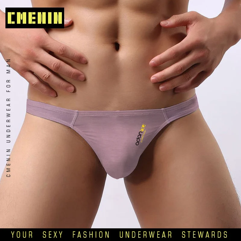 Ins Style хлопковое дышащее сексуальное нижнее белье с логотипом для геев мужские