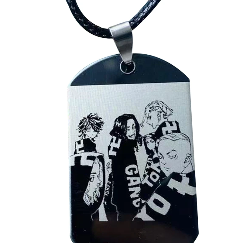 Ожерелье с подвеской для мужчин и женщин бирка аниме Мстители Токио бижутерия