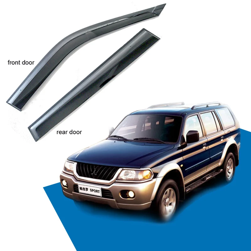 4 шт. для mitsubishi nativa/Pajero Sport Windows козырек(пожалуйста, проверьте ваш автомобиль такой же, как на фото