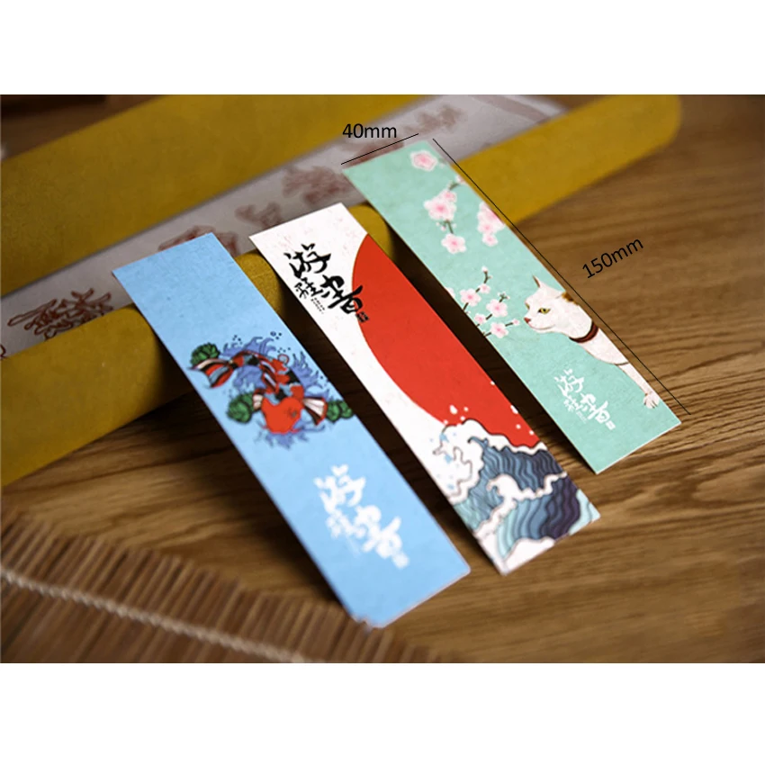 

30Pcs/pack Cute Japanese Style Creative Bookmark Cartoon Paper Film Bookmark School Office Stationery