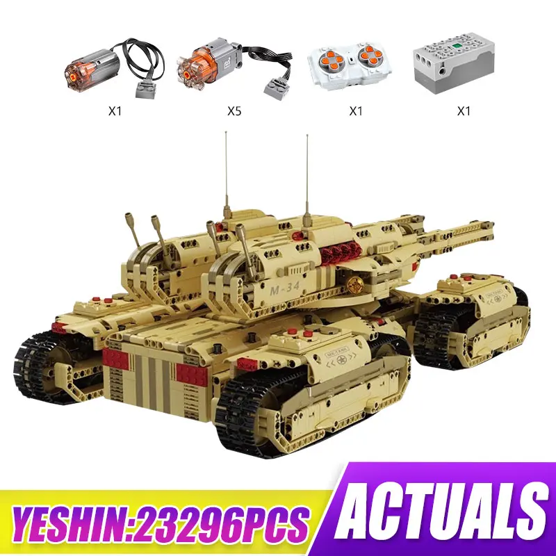 

MOULD KING 20011 High-Tech Toys The RC APP Control MOC-59688 Mammoth Tank Model Assembly Car Building Blocks Bricks Kids Gifts