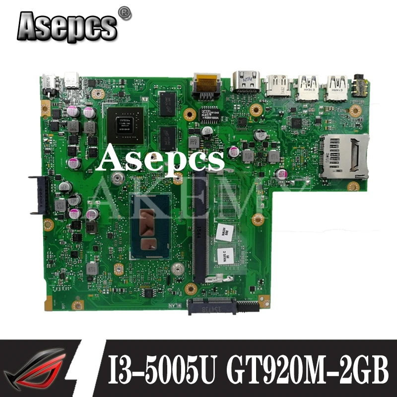 

Akemy X540LJ Laptop motherboard For Asus VivoBook X540L R540L F540L A540L original mainboard NO-RAM I3-5005U GT920M-2GB