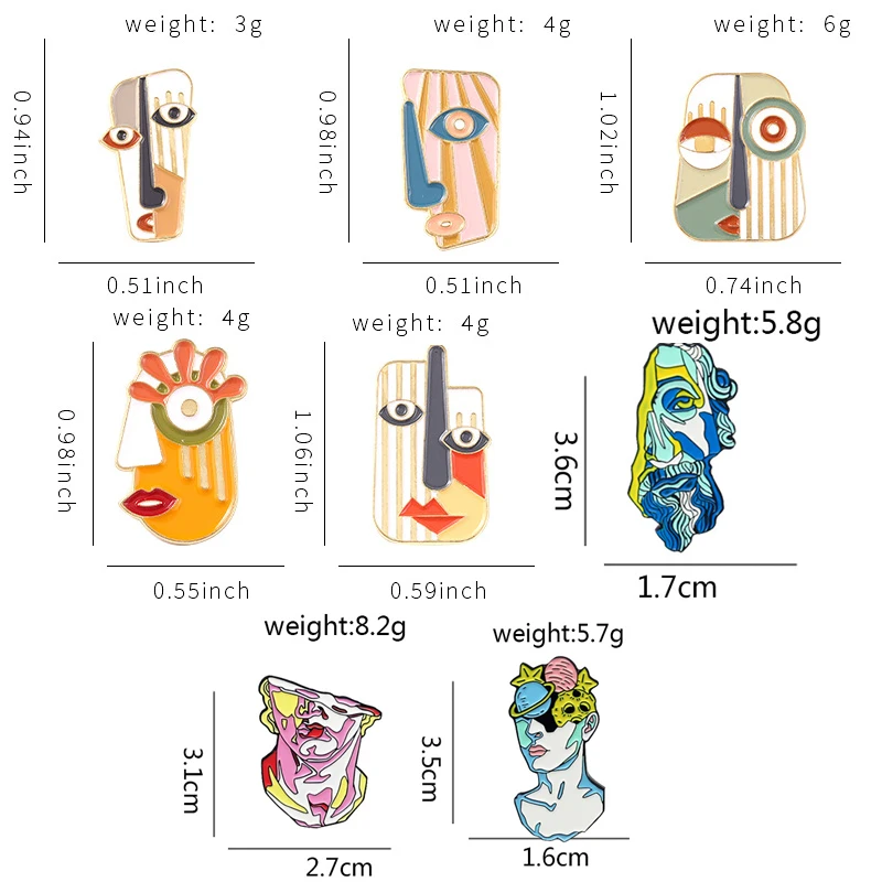 Креативная трендовая мультяшная забавная арт-брошь на лацкан масляная капля