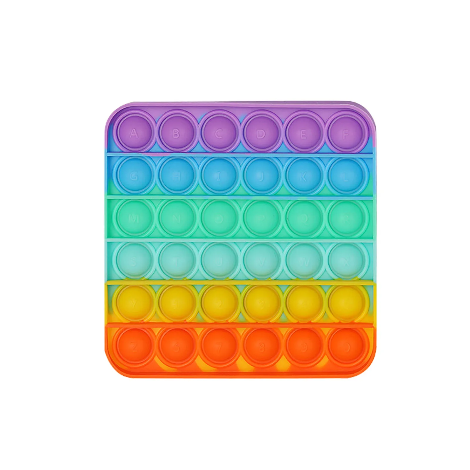 

Hot Sale Fidget Toys Anti Stress Push It Bubble Sensory Rainbow Fidget Toy Restore Emotions Stress Reliever Toy for OCD Anxiety