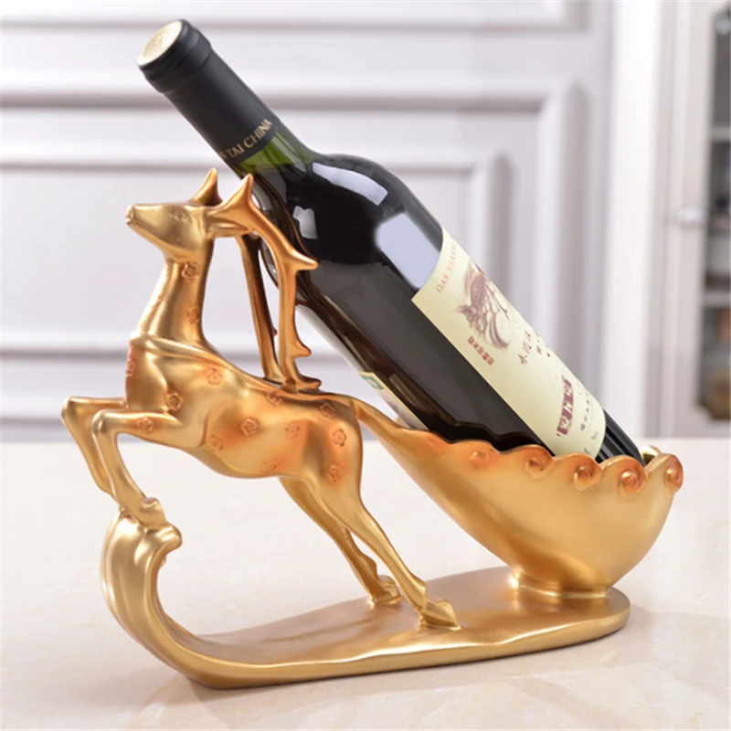 Винная полка в виде оленя Sika 3 цвета Современное украшение для винного шкафа