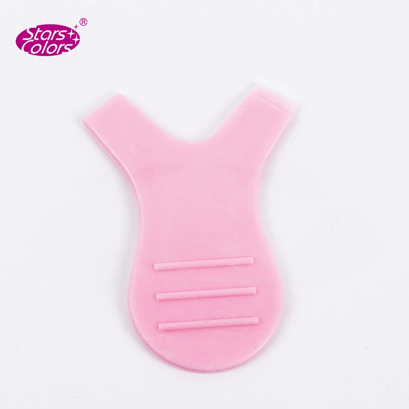

10 Pcs Y Brush Comb Lash Lift Tool Reusable Plastic Lash Lift Kit for Professional Eyelash Perming Pink Color