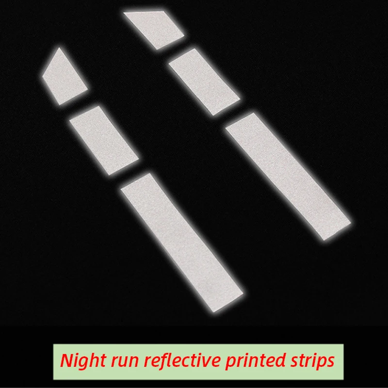 Светоотражающая Футболка с принтом ночного бега Мужская быстросохнущая