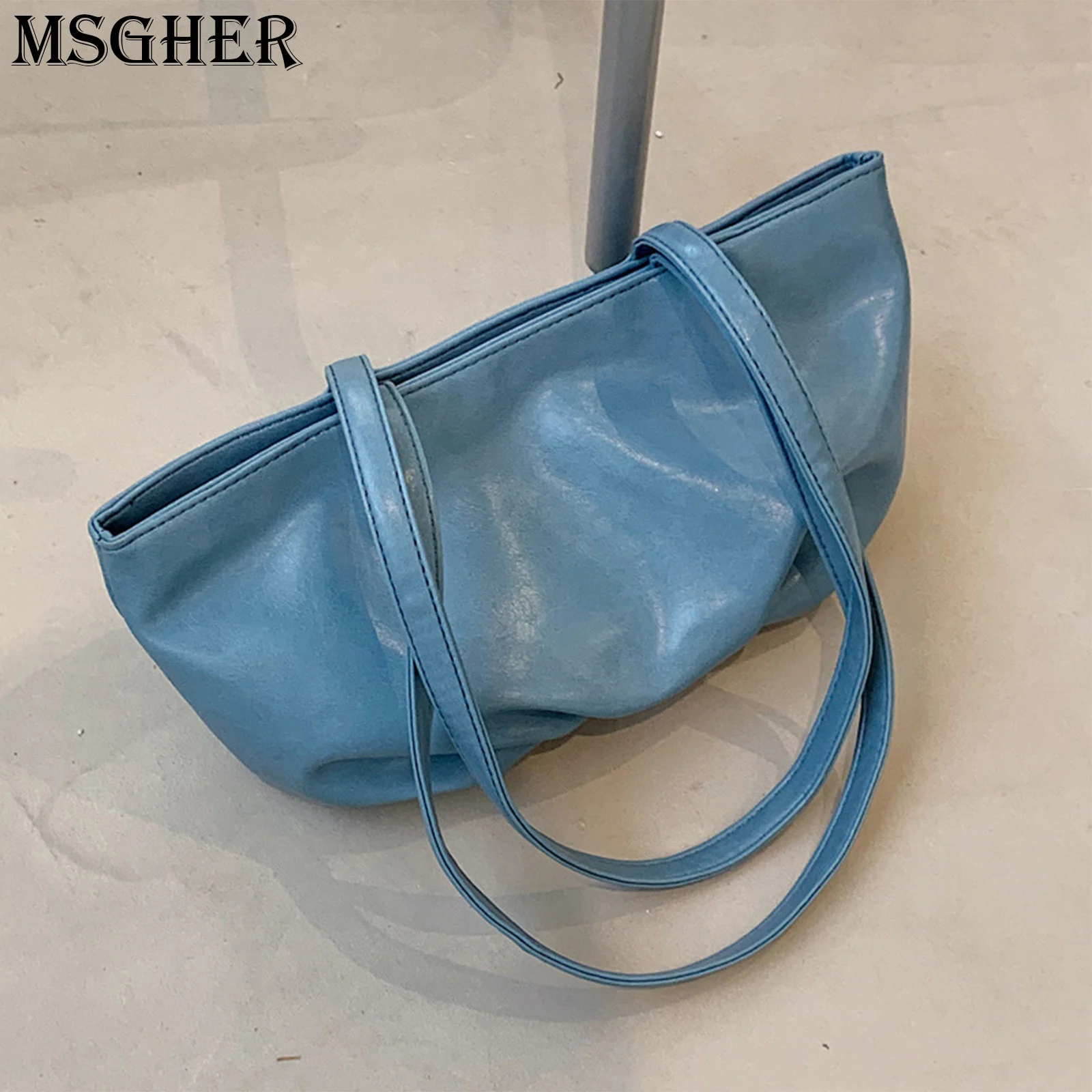 

Сумка для женщин облако сумка из мягкой искусственной кожи Сумка на одно плечо, багет для женщин сумки через плечо однотонные Цвет сумка про...