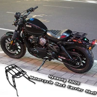 motorcycle black luggage carrier rack support holder saddlebag cargo shelf bracket kit for hysung gv125s gv300s