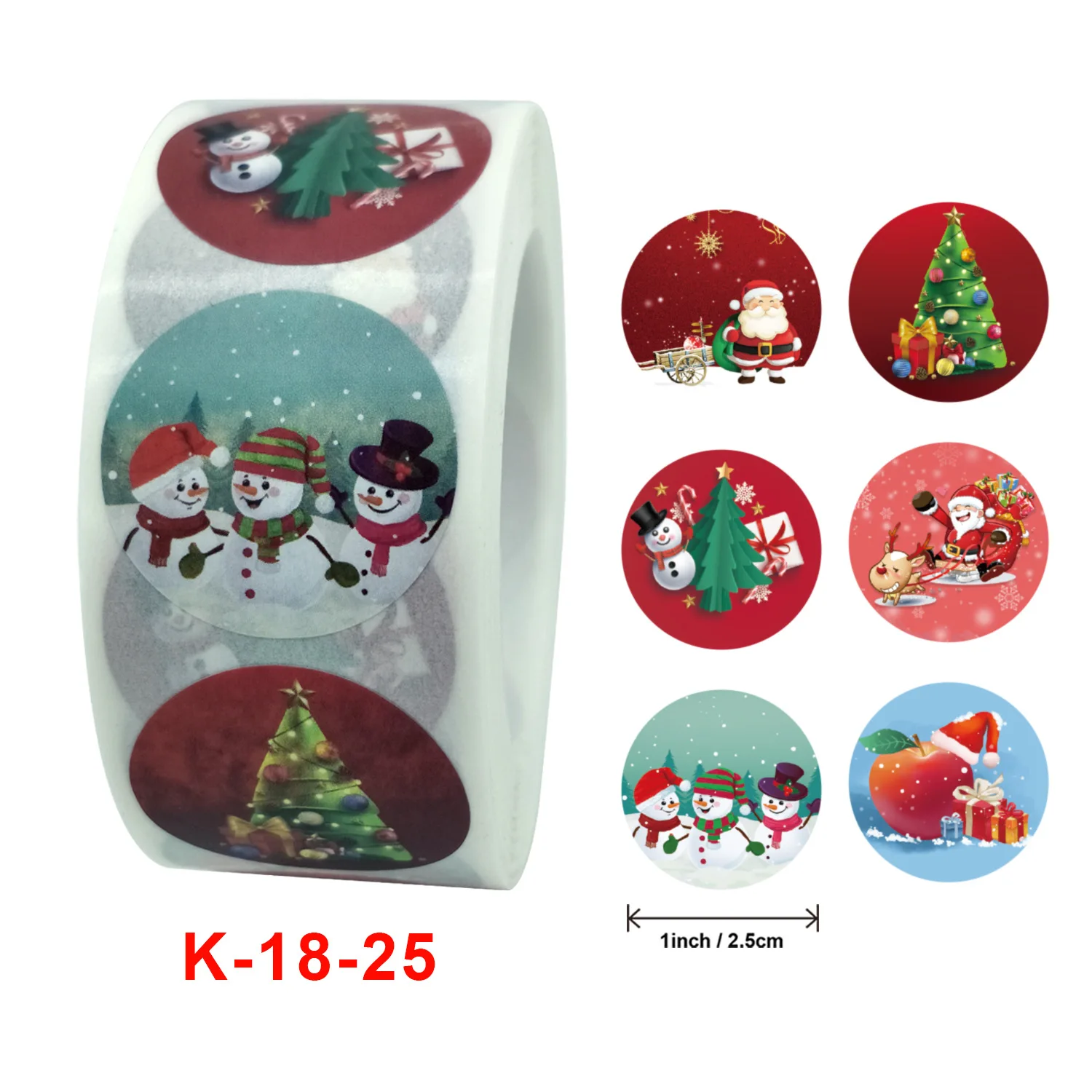 

CHRISTMAS Stickers Christmas parties holiday gifts stickers roll envelopes sealed with self-adhesive labels