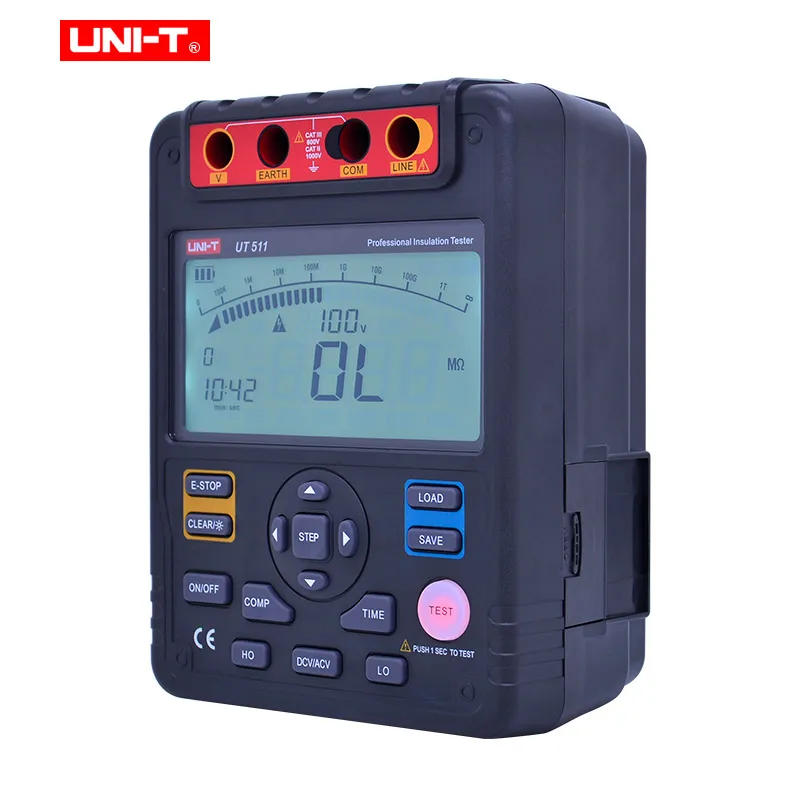 Цифровые измерители сопротивления изоляции измеритель 1000 в 10Gohm Мегаомметр с
