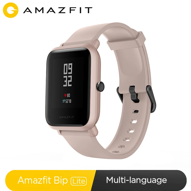 Глобальная версия Amazfit Bip Lite Смарт-часы 45 дней Срок службы батареи 3ATM в соответствии со стандартом водонепроницаемости Smartwatch для Xiaomi Android IOS