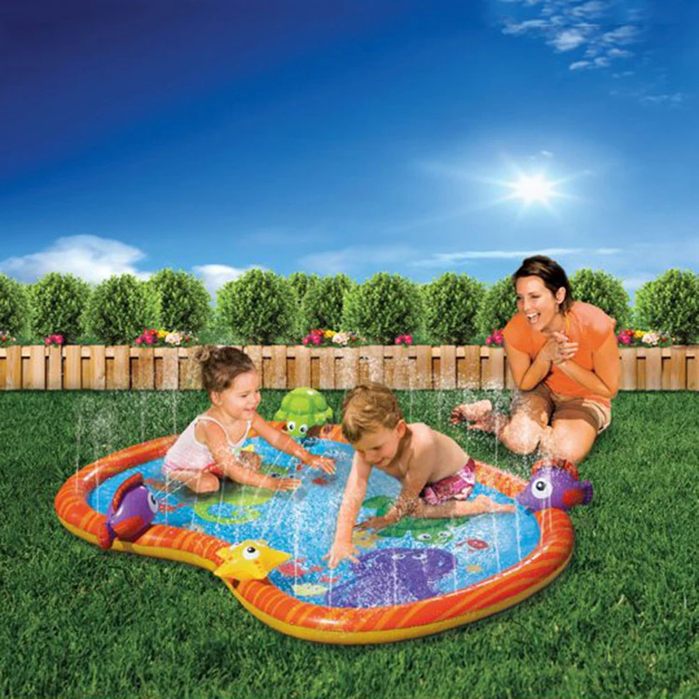 

Спринклер для пляжа и газона, 3d-подушка для использования на открытом воздухе, надувной мат для распыления холодной воды, игрушка