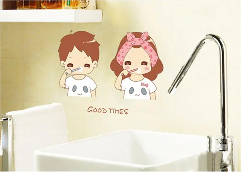 Из мультфильма Холодное сердце 1 шт. пара щетка Зубы стены стикеры хорошего во