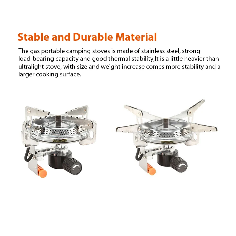 3000W Camping Mini Gas Burner Ultra Light Cookware Propane Outdoor Backpacking Foldable Camp Stove | Спорт и развлечения