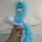 Фигура дракона голубая с мультяшным животным длиной 50 см, плюшевая милая мягкая кукла, детская игрушка, изысканные подарки на день рождения, украшение для дома