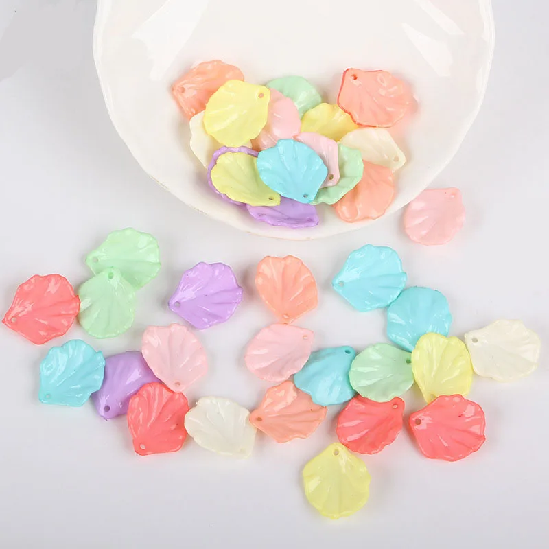 50 шт. Простые Модные Акриловые бусины DIY Творческий Овощной листья свободные