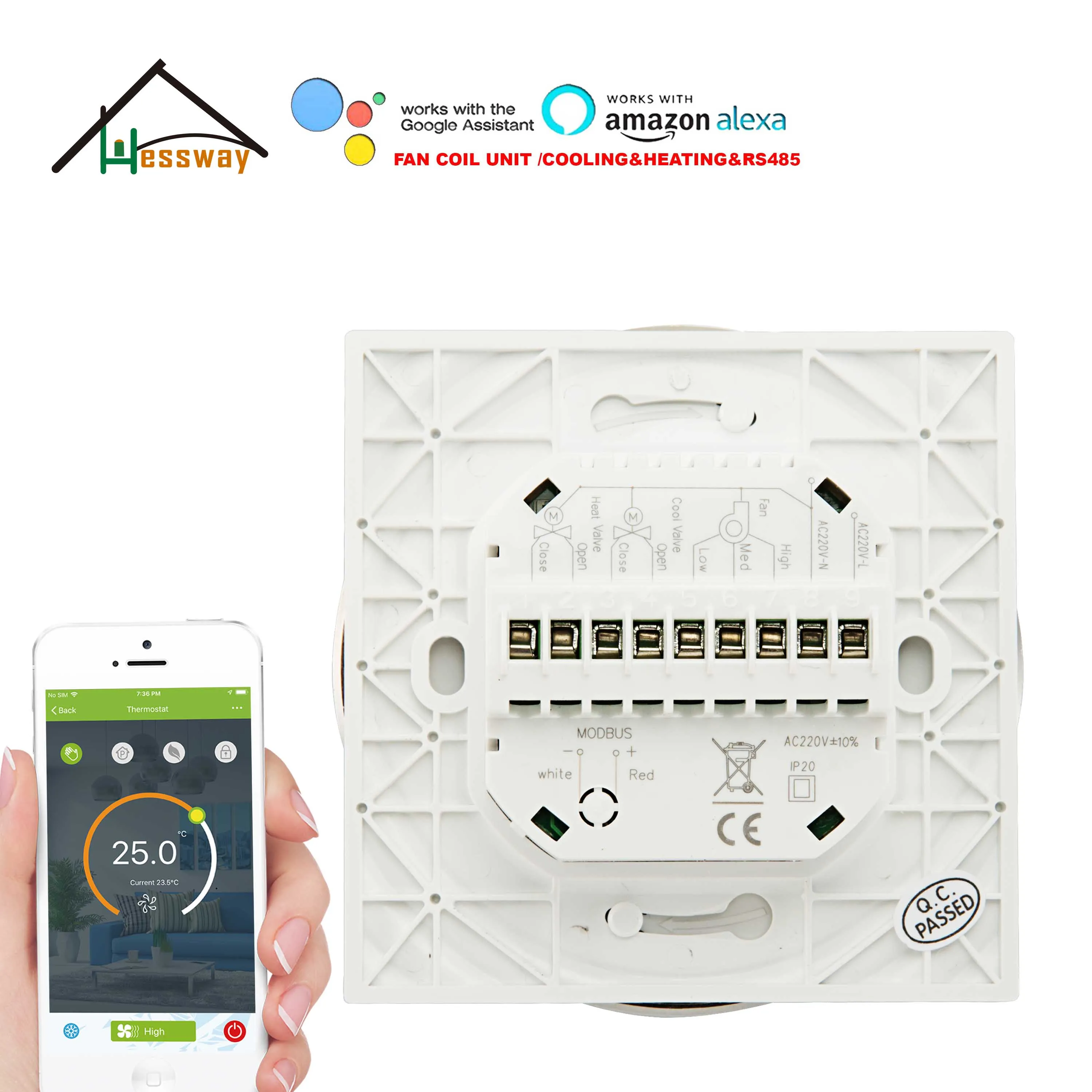 Термостат HESSWAY 4p и 2p RS485 с поддержкой Wi Fi|Приборы для измерения температуры| |
