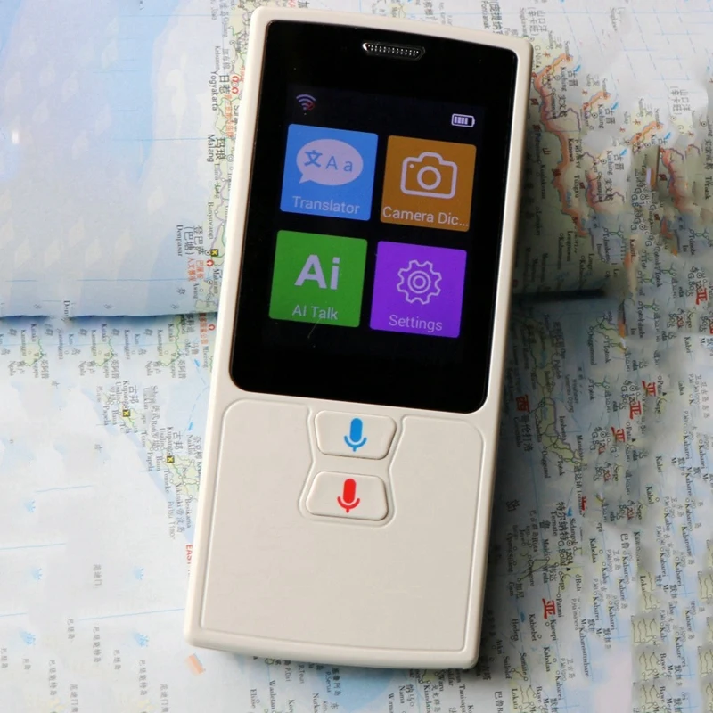 

76 Languages Voice Translator with 2.4 inch Display Two Way Instant Translator Photo Translation for Learning Travel Business Me