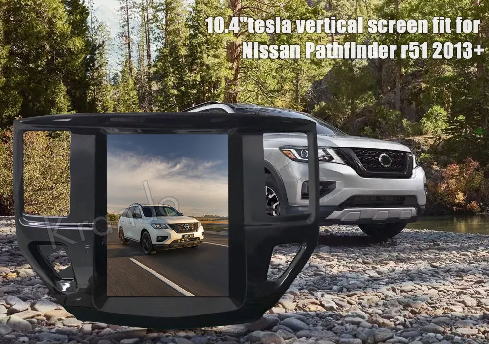 Krando Android 7,1 10," вертикальный экран Автомобильная Мультимедийная система gps для Nissan Pathfinder навигация развлечения стерео радио