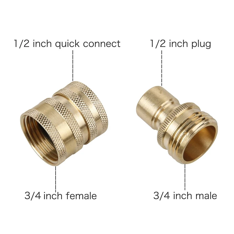 NewPressure Washer Adapter Set Quick Disconnect Kit M22 Swivel To 3/8 inch Connect 3/4 Release 8-Pack | Автомобили и мотоциклы
