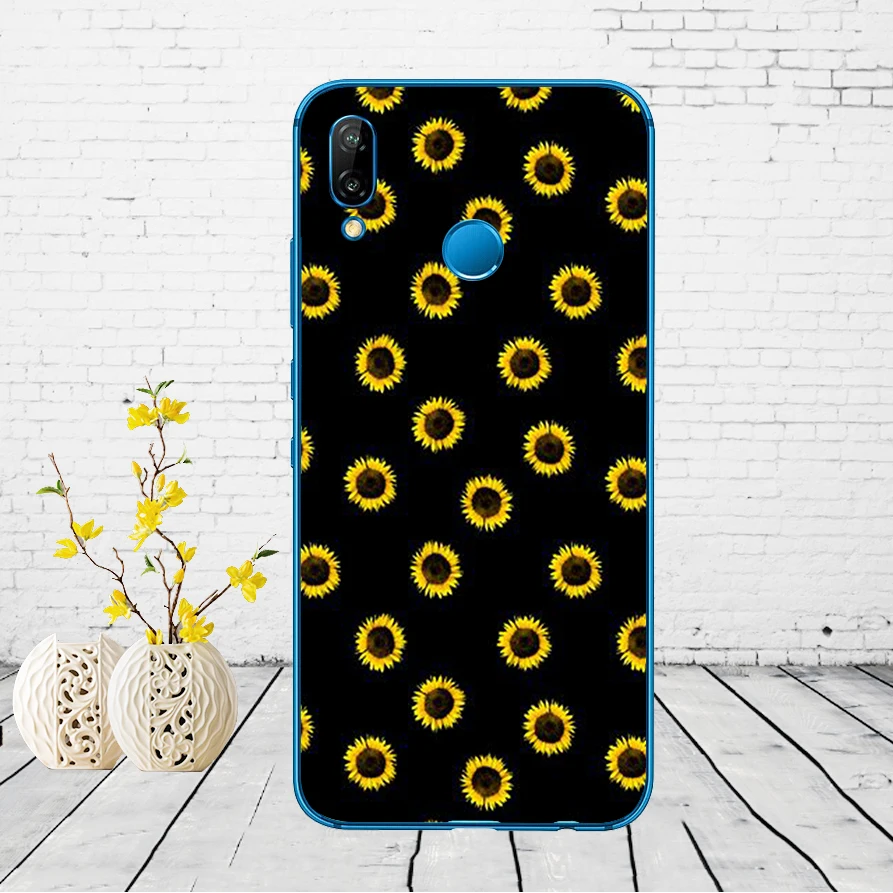 67DD Маргаритка Подсолнух цветочный цветок Мягкий силиконовый чехол для huawei P9 P10 P20 P30 Lite mate 10 20 PRO lite p smart чехол - Цвет: 3