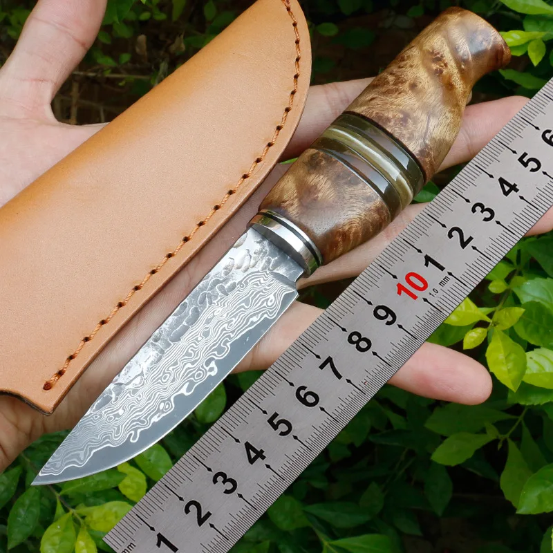 Shadowwood ручка Дамасская сталь японский самурайский тактический нож открытый