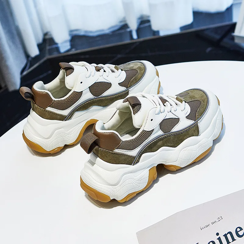 

Chunky Sneakers Women Casual Shoes Woman Tennis Platform Shoes Women's Sneakers Woman 2021 Fashion Basket Thick Bottom Sneaker