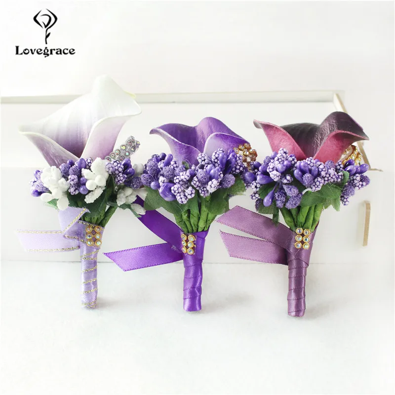 Lovegrace бутоньерка свадебная для жениха из искусственной кожи свадьбы цветы