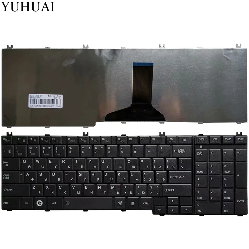 Новая русская клавиатура для ноутбука Toshiba Satellite L655 L655D C655 C655D C660 C660D C650D L650 C670 L650D L755 Клавиатура черного цвета