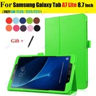 Складной чехол для Samsung Galaxy Tab A7 Lite, 8,7 дюйма, фонарь 2021 дюйма, защитный чехол для Samsung Tab A7 Lite со стилусом