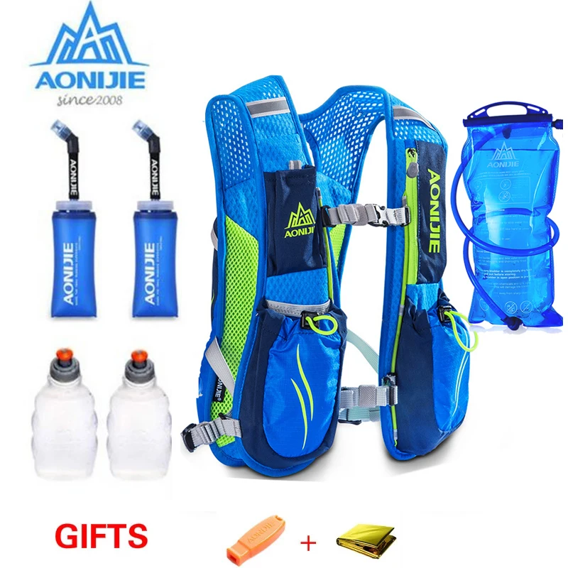 

NEW AONIJIE Running Marathon Hydration Nylon 5.5L Outdoor Running Bags Hiking Backpack Vest Marathon Cycling Backpack