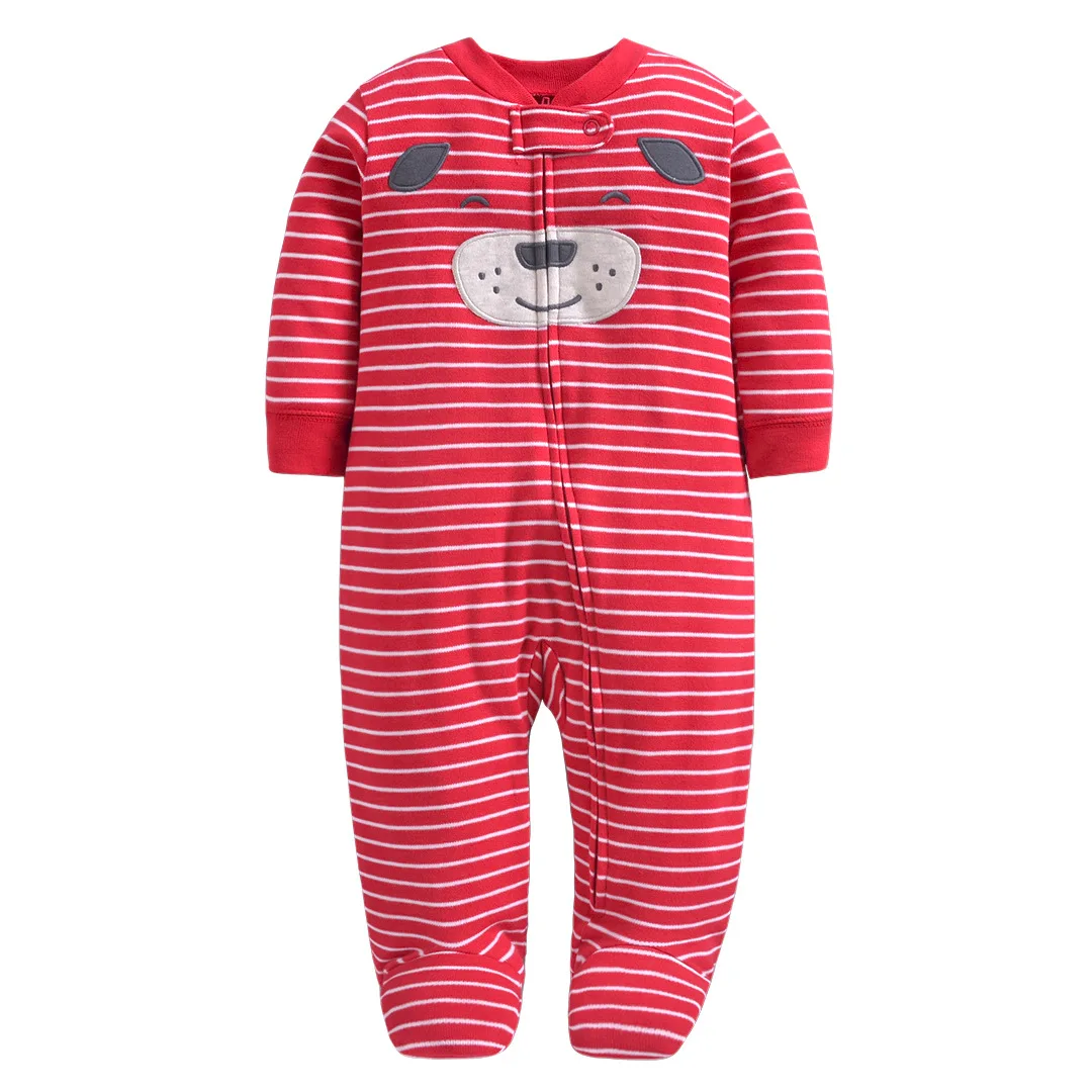 Комбинезон детский из чистого хлопка с изображением животных | Детская одежда и