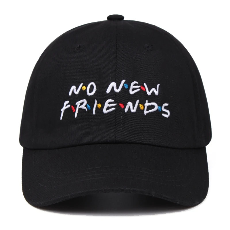Новинка 2020 модная бейсболка с вышивкой Кепка для гольфа No Friends оптовая