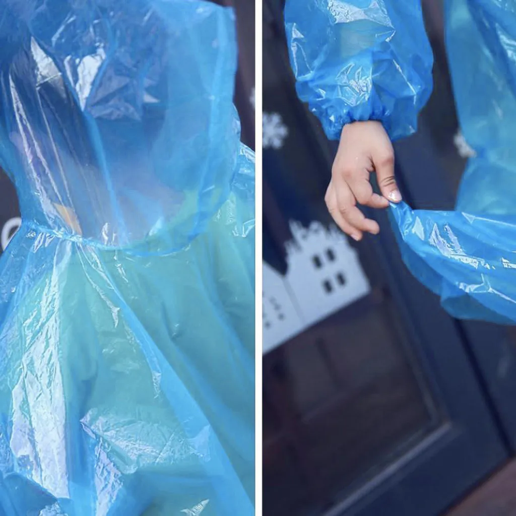 Детский одноразовый экстренный водонепроницаемый дождевик походный кемпинг