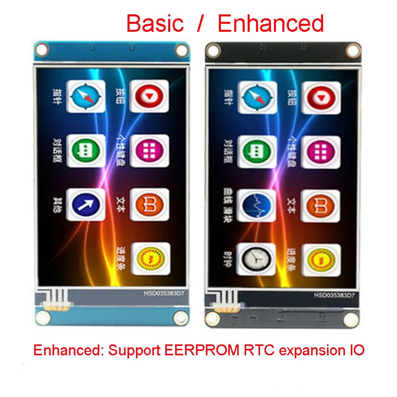 2.4-дюймовый сенсорный TFT с графическим процессором USART HMI, конфигурация изображения экрана шрифта серийной китайской версии 320 * 240, как модель.