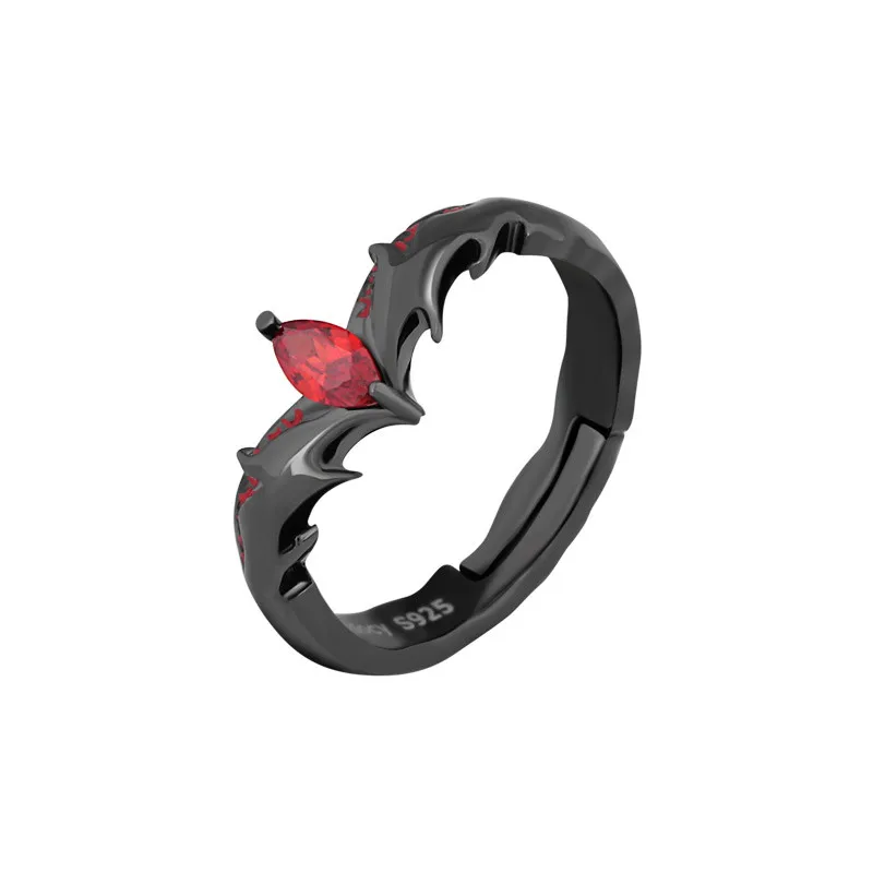 Кольцо Аниме дьявол серебро 925 пробы циркон косплей повседневное кольцо подарок