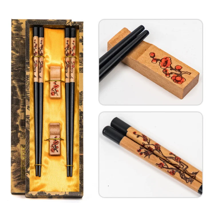 Китайские деревянные палочки ручной работы Пищевые Инструменты для еды