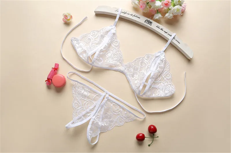 Женское кружевное Эротическое нижнее белье сексуальное размера плюс комплект с